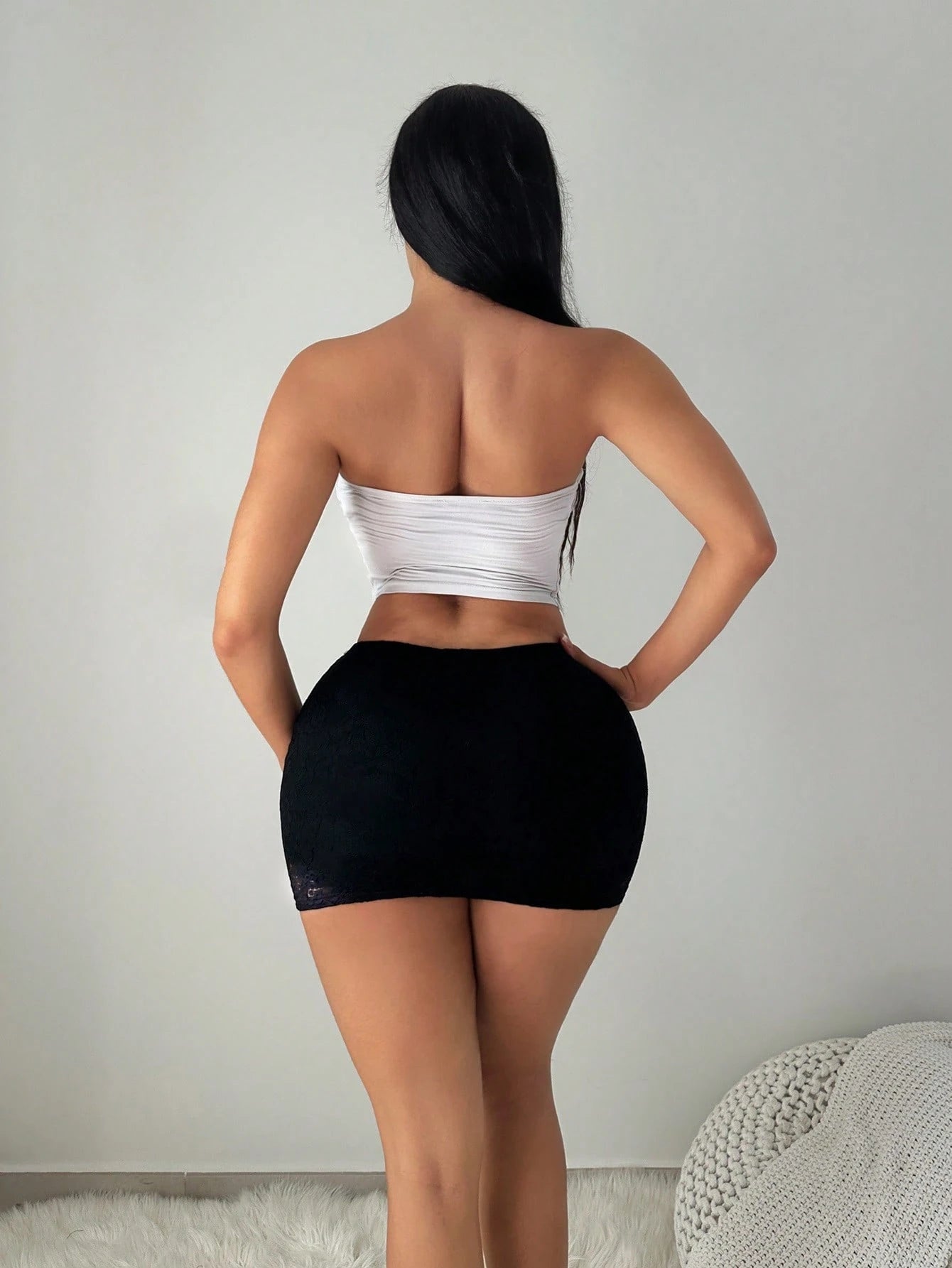 Women's Black & Khaki Sexy Casual Mini Bodycon Skort - Tight Skirt with Leggings Included for Daily Wear, Night Out & Casual Occasions