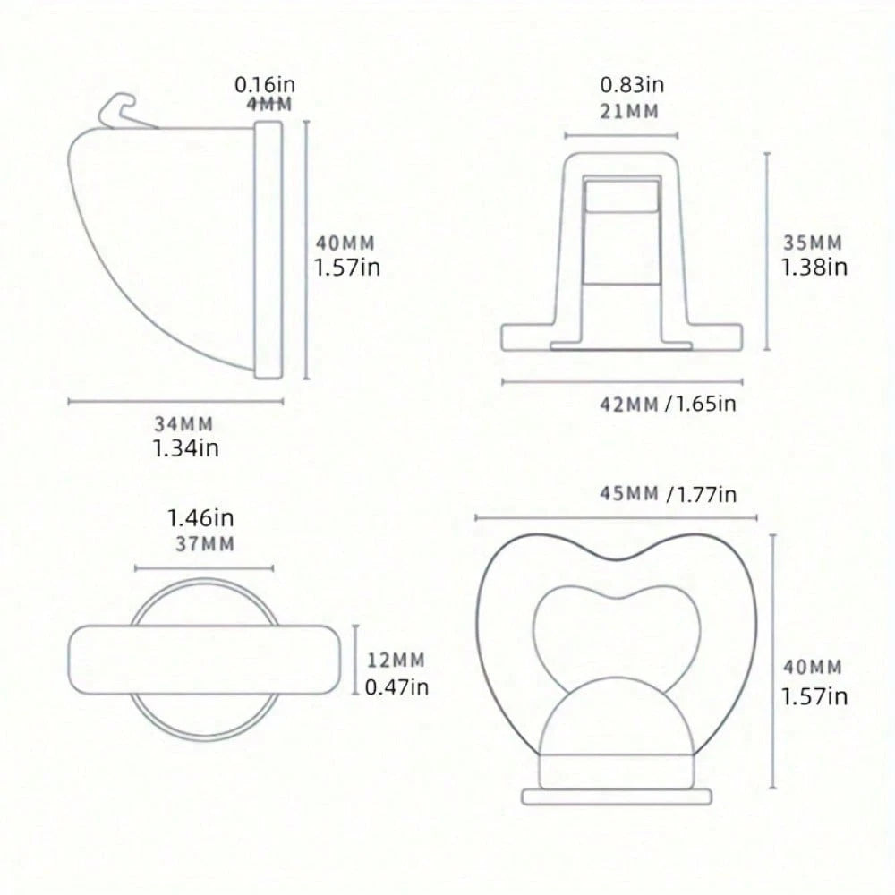 1 Key + 2 Magnetic Drawer Locks, Invisible Concealed Adhesive Lock