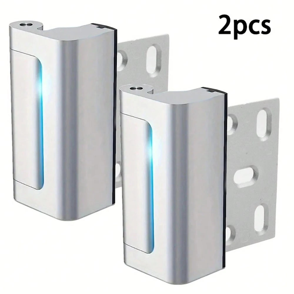 2pcs Door Reinforcement Locks, 800Lbs 3" Stop, Inward Swing Door Home & Industrial Security Lock